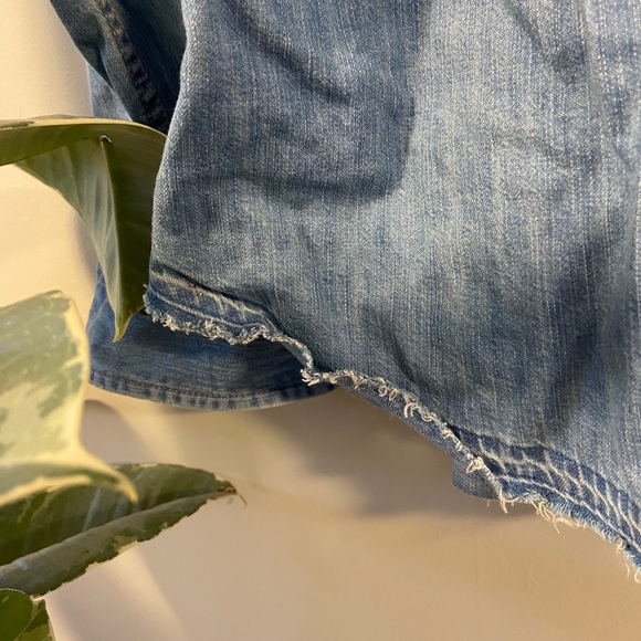 American Eagle Slim fit Denim Button Up Shirt - Picture 5 of 6